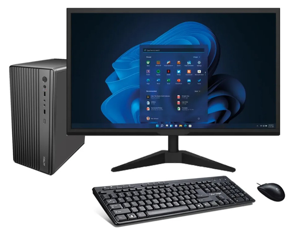ACTECK 3200G, 8GB, 240GB SSD, Monitor 19.5, Teclado, Mouse, 500w